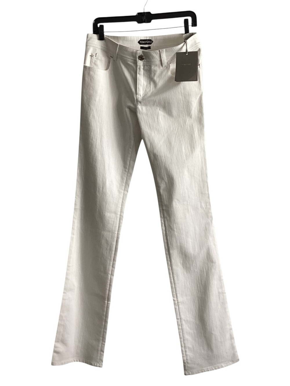 Tom Ford NWTA White Bootcut Slight Flare Jeans Size 30